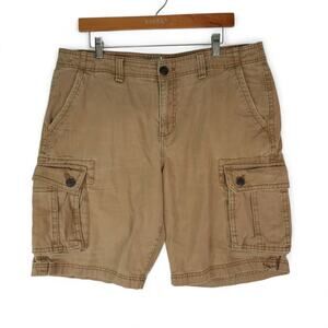 Urban Pipeline Cargo Shorts Mens 36x10.5 Brown Khaki Fishing Hiking Gorpcore
